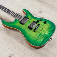 Esp Usa Horizon-ii Guitar, Flame Maple Top, Emg 81-x / 85-x, Lime Burst