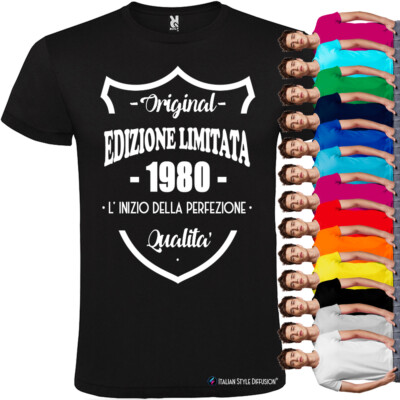 Maglietta personalizzata t-shirt uomo Edizione limitata Italian