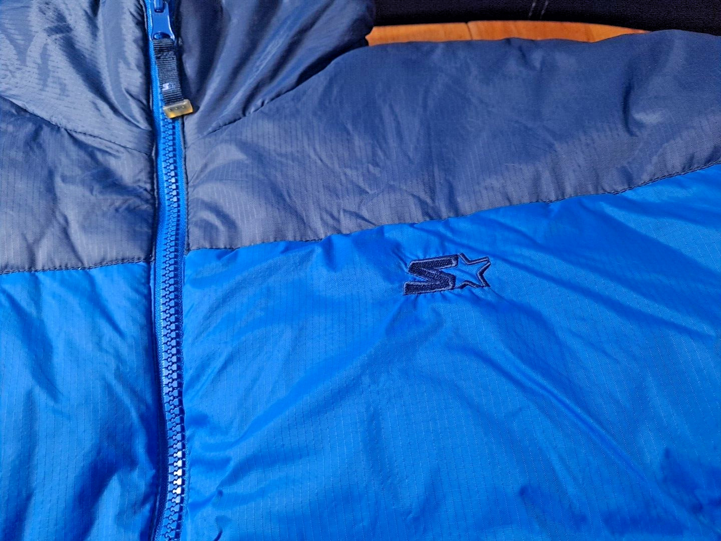 Vintage Starter Bubble Down Puffer Jacket y2k Fea… - image 4