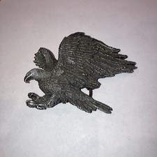American Bald Eagle Bird Patriotic Bergamot Brass Works Belt Buckle USA Made