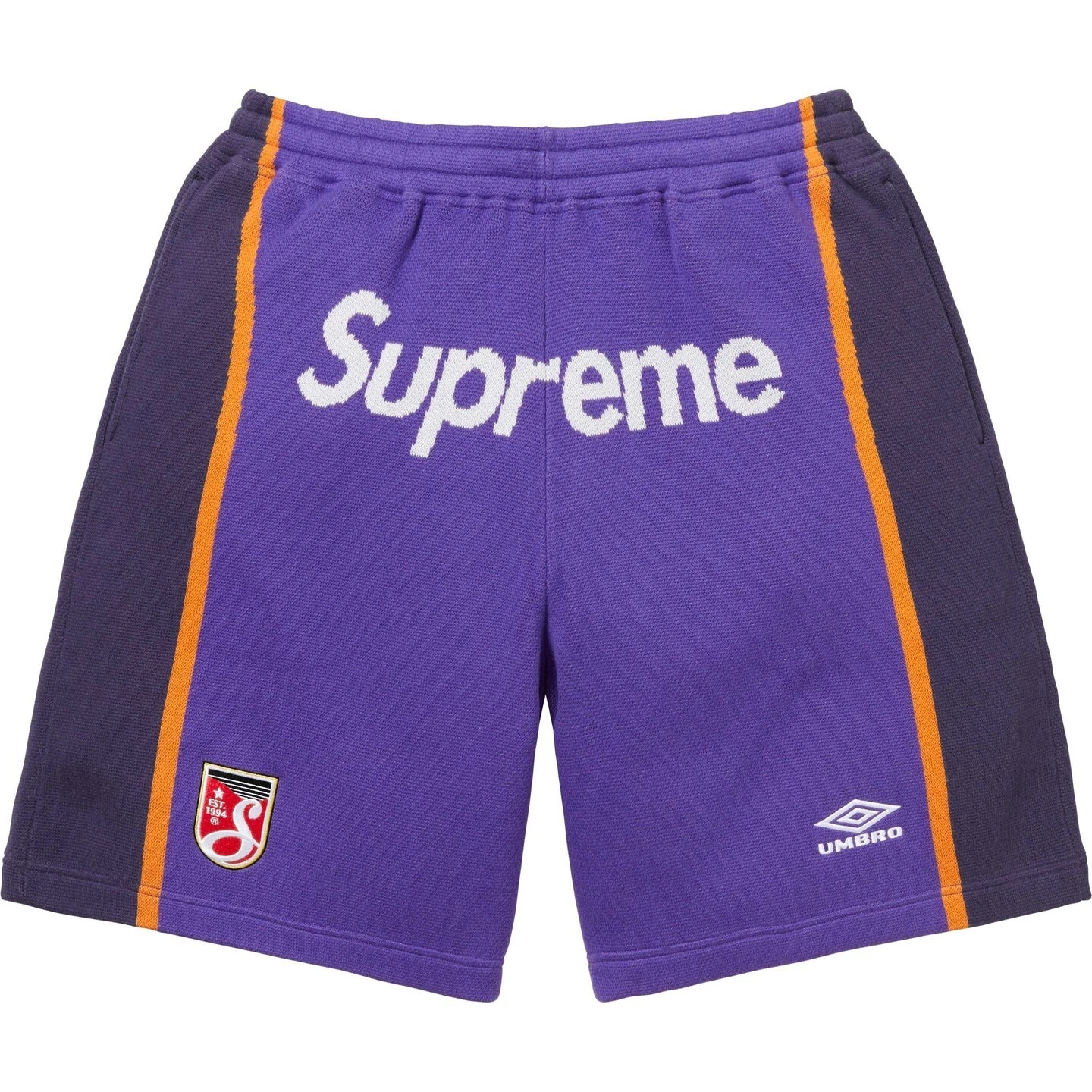SUPREME UMBRO TRICOT SHORT DE FOOTBALL (LARGE) (VIOLET) SS25 UMBRO PULL ZIPPÉ