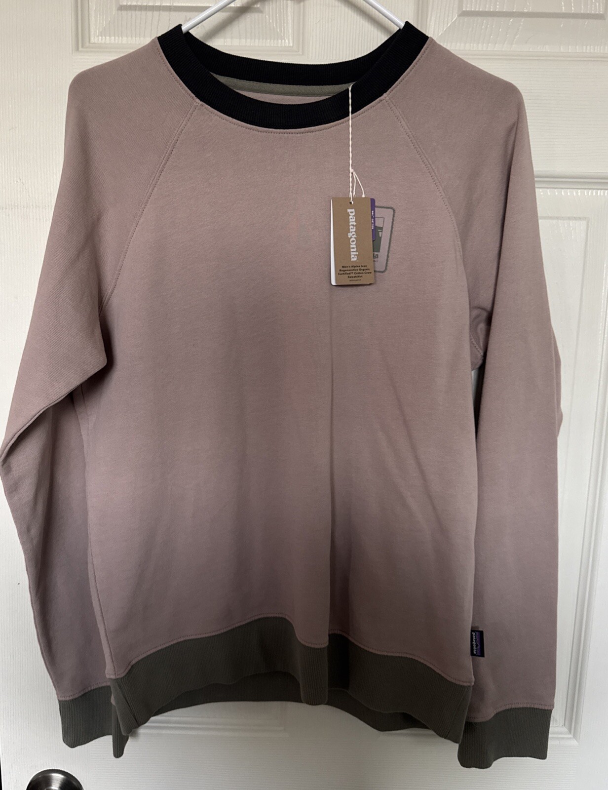 Patagonia Mens XS Alpine Icon Organic Cotton Crew Sweatshirt