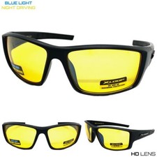 Wrap Around High Definition Blue Light Night Driving HD Yellow Lens SUN GLASSES