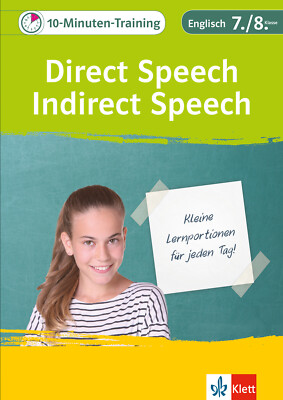 Unbekannt. / Klett 10-Minuten-Training Englisch Grammatik Direct Speech - Indire