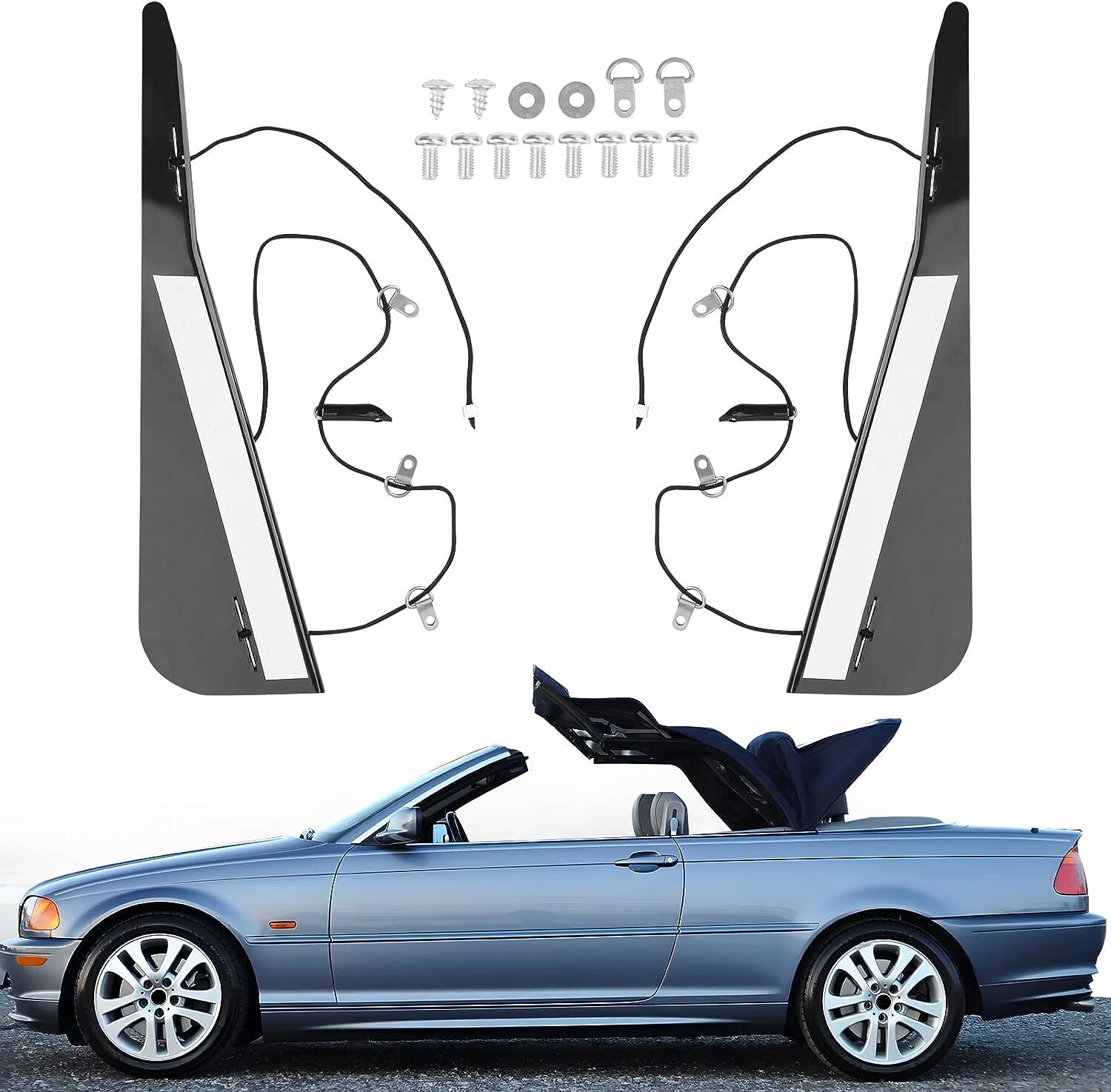 54317135351 Repair Kit Convertible Top “C” Column For BMW E46 325Ci