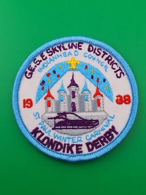 G.E.S.E Skyline Districts Klondike Derby 1988 Indianhead Council Patch BSA NEW