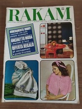 RAKAM Ottobre 1970 ARREDAMENTO HOBBY UNCINETTO MODA MERLETTI DI LANA 