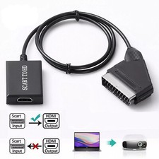 SCART auf zu HDMI Adapter Kabel 1 Meter Konverter Wandler HD Video Audio HD TV