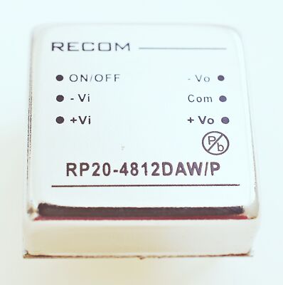 RP20-4812DAWP RECOM 20W DC/DC Converter Powerline 1''X1'' 1.6KV Wandler  #708182