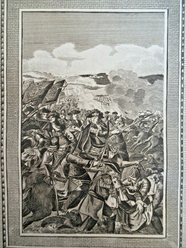 English engraving circa 1795: Battle of the Boyne in Ireland - Picture 4 of 4