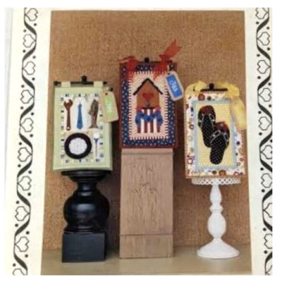 Summer Months Mini Banners, Pattern, On The Docket, 8x12'', Rustic Sewing Project