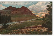 Powder River Pass, Summit of the Big Horn Mountains, Wyoming VTG Postcard SK2.