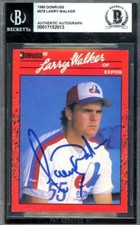 Larry Walker Rookie Cards Checklist and Autographed Memorabilia Guide 12