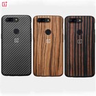 Oryginalny Oneplus 5T Back Case Cover Bumper Case Karbon Heban Drewno Palisander 