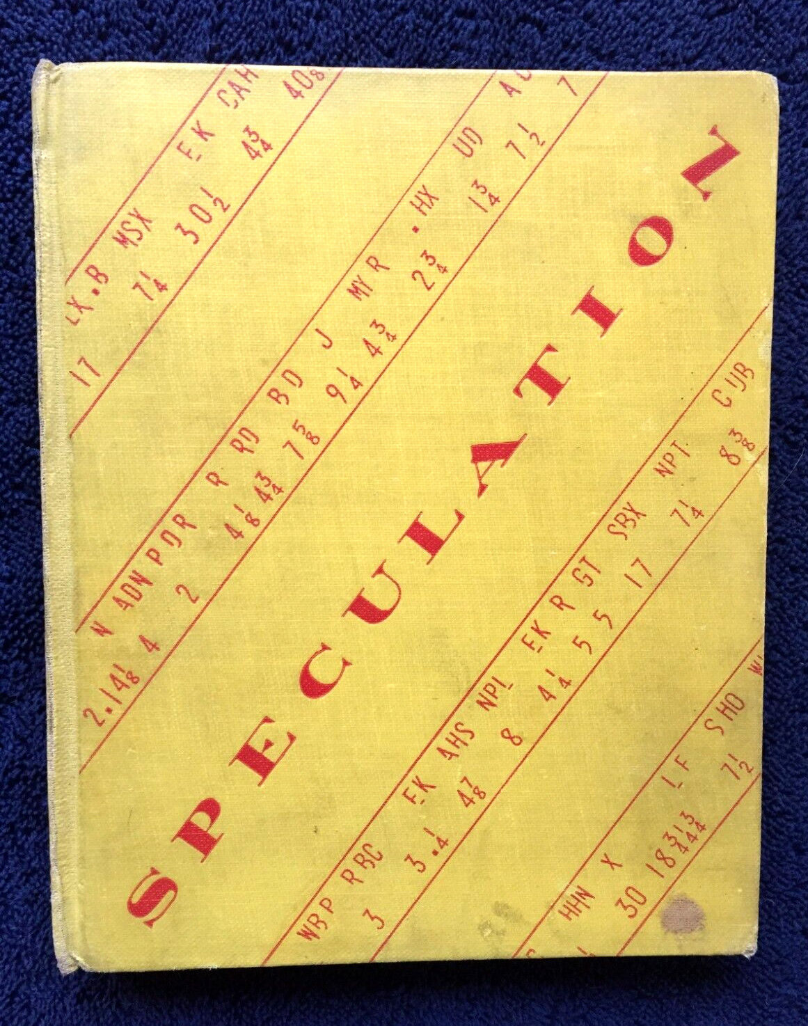 1929 1St - Speculation, The Wall Street Game-Book - Stock Market Game, Pre-Crash