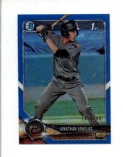 JONATHAN ORNELAS 2018 BOWMAN CHROME DRAFT #BDC-29 BLUE REFRACTOR #105/150 BC9051