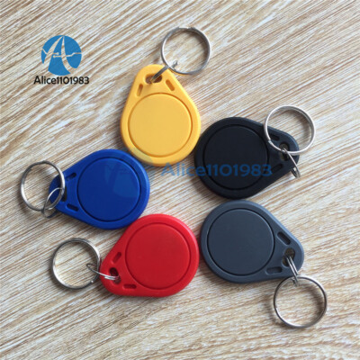 10PCS RFID IC Key Tags Keyfobs Token NFC TAG Keychain 13.56