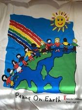 Save The Children T Shirt Unisex Size Large Vintage 1990s World Designed By Risa
