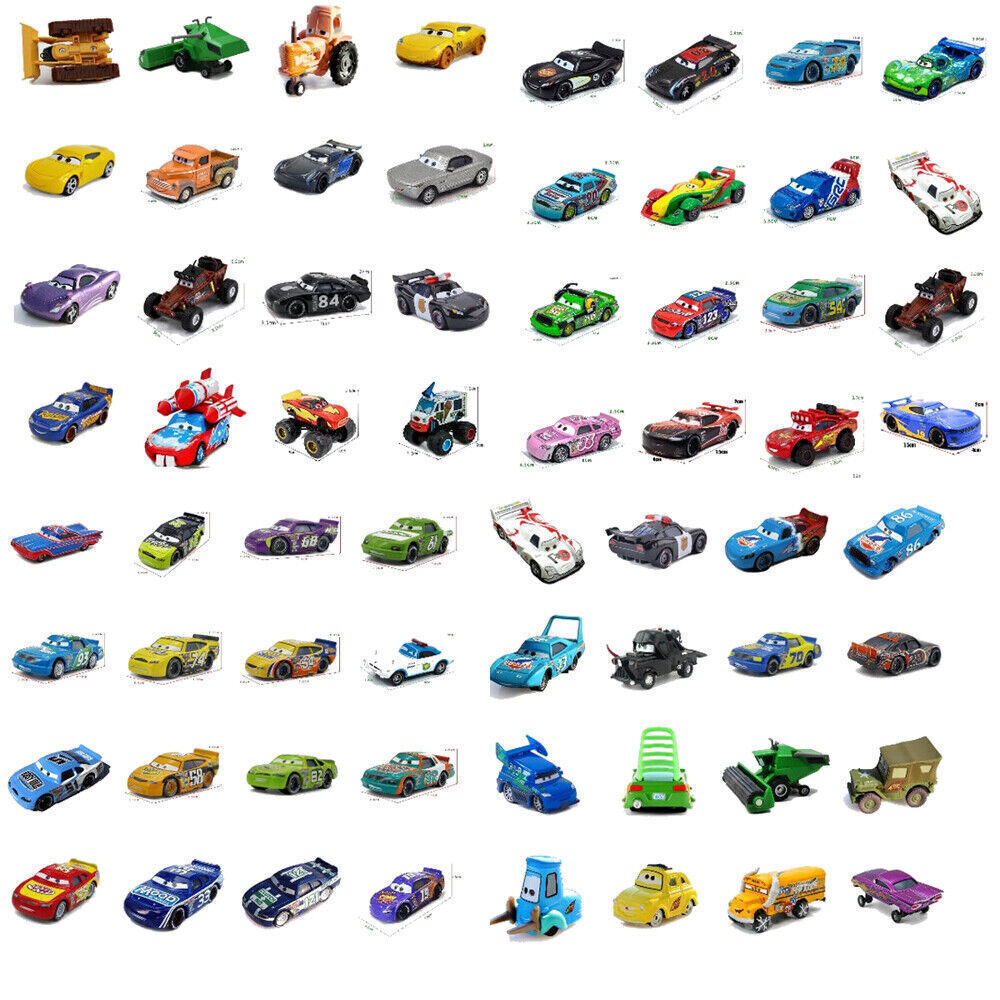 Disney Pixar Plane And Cars Lightning McQueen Mack Hauler Truck & Car Sarge - Picture 8 of 315