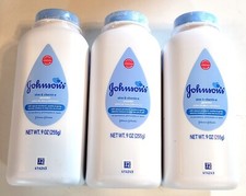 3 - JOHNSON'S Aloe  Vitamin E Powder WNatural Cornstarch 9 oz Absorb Moisture