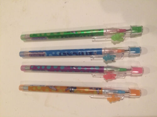 Set di 4 matite scolastiche Topolino con tappi in piombo impilati,  - Foto 1 di 2
