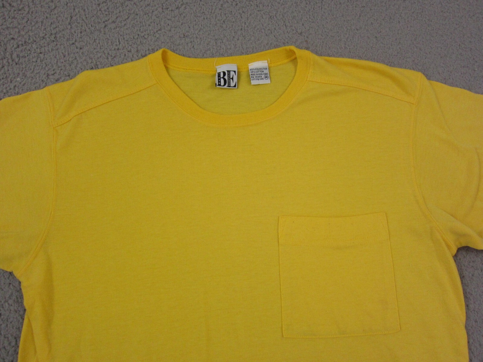 Vintage Basic Essentials Shirt Womens Medium Yell… - image 2