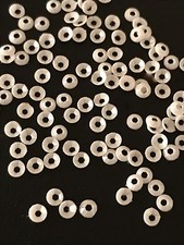 Sequins 3mm Light Cream Off White Tiny Cup Coolie Hat Shape Choose Pack Size