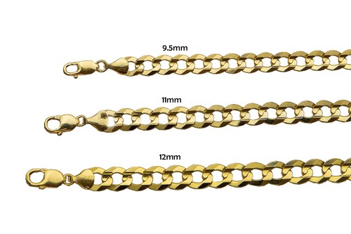 14k Solid Yellow Gold Cuban Link Chain 