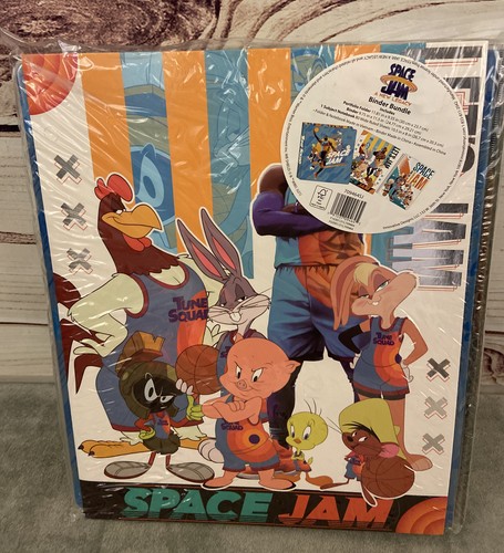 New Warner Brothers Space Jam Stationary Bundle 3-Ring 1" Binder Notebook Folder - 第 7/12 張圖片