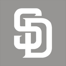 San Diego Padres 3 MLB Team Logo 1 Color Vinyl Decal Sticker Car Window Wall