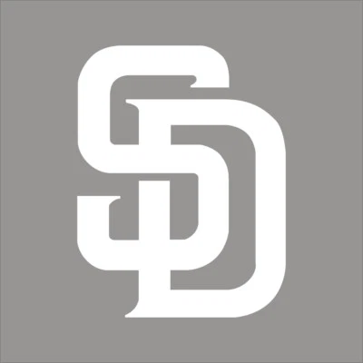 San Diego Padres #3 MLB Team Logo 1 Color Vinyl Decal Sticker Car Window Wall