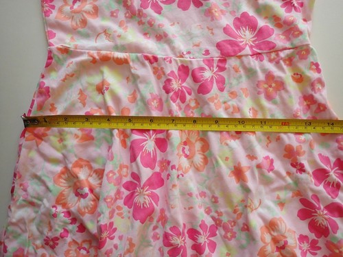 Girls Childrens Place Size Large 10/12 Dress Pink Flowers Short Sleeves Casual - Picture 8 of 13