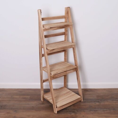 Milltown Merchants Ladder Shelf Distressed Leaning Bookshelf Rustic Home Decor - Picture 24 of 68