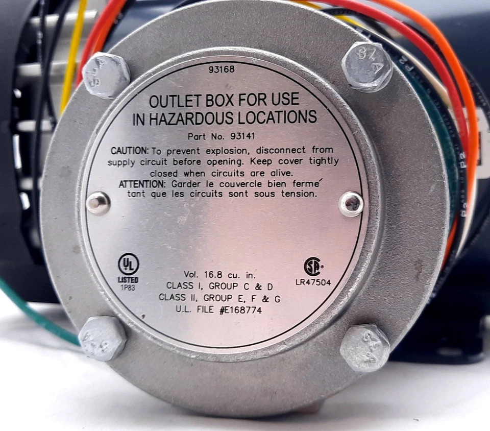 Marathon 56C17G5315K Explosion Proof Motor 1800rpm, 1/3hp, 1 Ph, 115/208-230V - Image 4 of 4