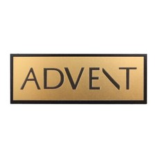 ADVENT Speaker Custom Made Aluminum Logo Badge 106mm 4.17" X39mm 1.54"
