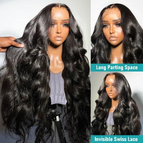 30 38 Inch Lace Frontal Wig Body Wave 13x4 13x6 Human Hair Brazilian 5x5 Wear - Picture 9 of 20