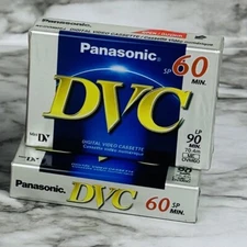 Panasonic Mini Digital Video Cassettes Lot of 2 AY-DVM60EJ DVC SP 60 Min NEW