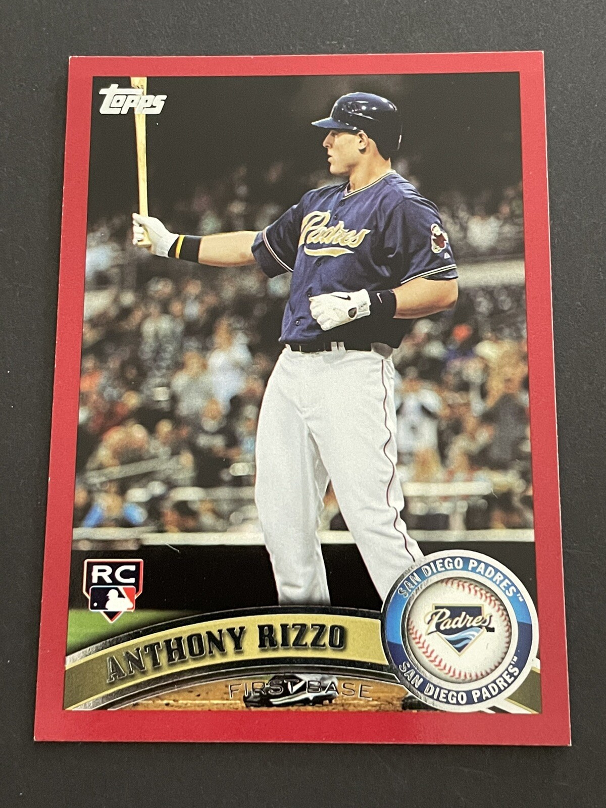 2011 TOPPS UPDATE TARGER RED EXCLUSIVE ANTHONY RIZZO ROOKIE RC #US55 YANKEES