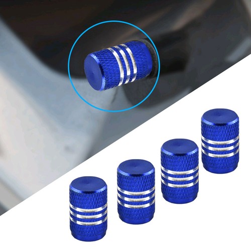 4x Aluminium Car SUV Tyre Valve Stems Air Dust Cover Screw Cap Wheel Accessories - Picture 5 of 19