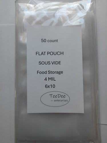Vacuum Sealer Bags 50 count 4 mil 6x10 Flat Sous Vide