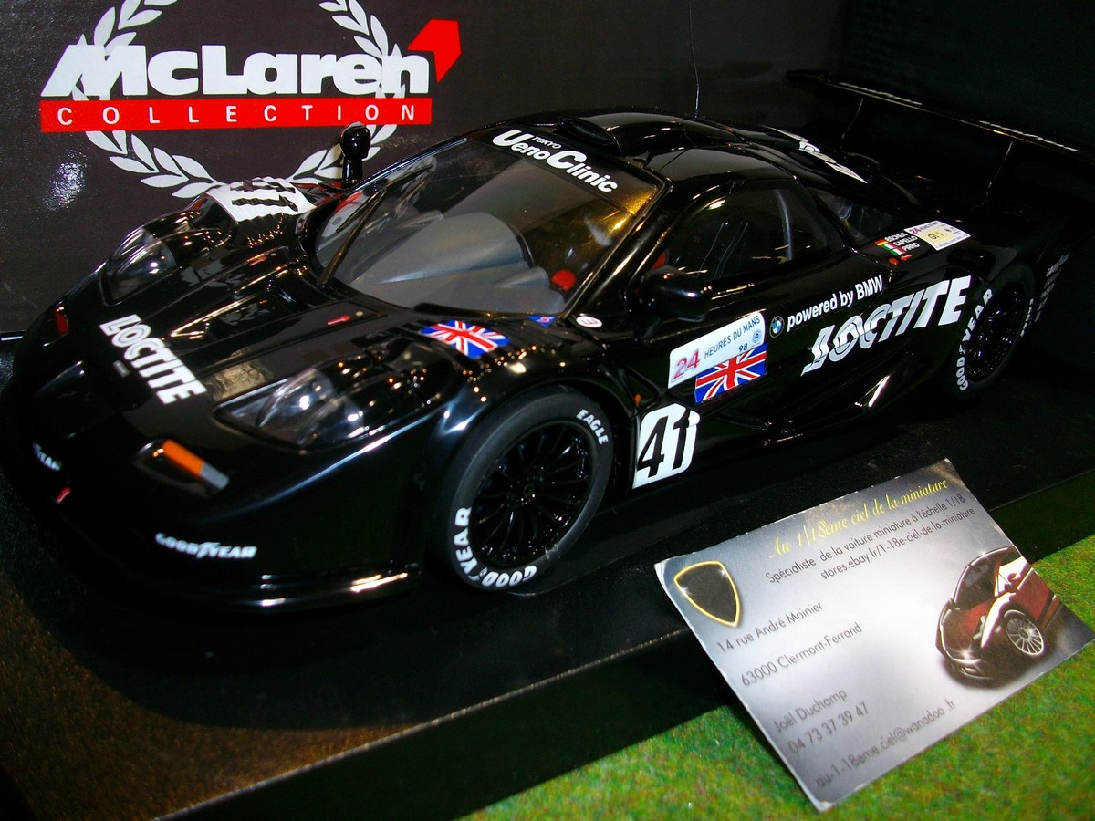McLAREN F1 GTR # 41 LE MANS LOCTITE 1998 1/18 UT MODELS McLAREN F1 GTR # 41 LE MANS LOCTITE 1998 1/18 UT MODELS
