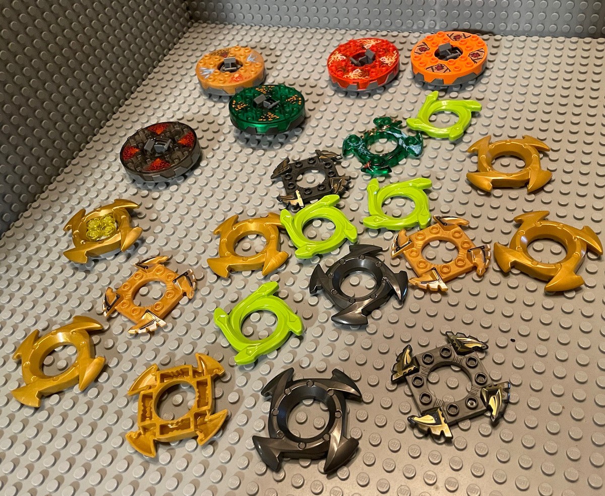 LEGO Ninjago Spinner parts lot mixed colors battle attack