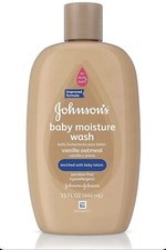NEW Johnson s Baby Moisture Wash w/ Lotion Vanilla Oatmeal 15 oz discontinued