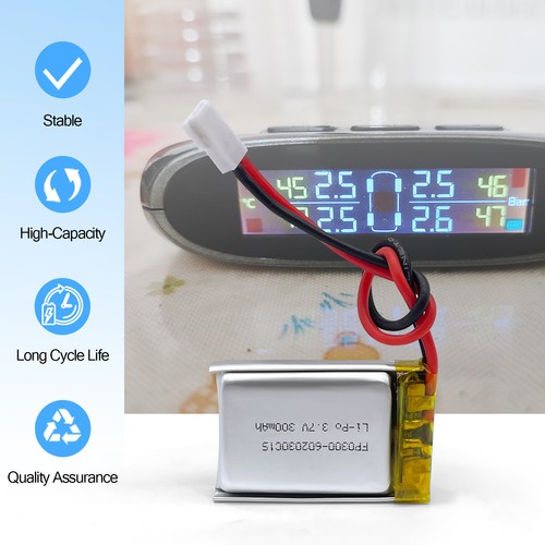 2pcs 3.7V 300mAh 602030 Li-Po Battery for Model Plane Toy MP3 MP4 Bluetooth - Picture 9 of 22