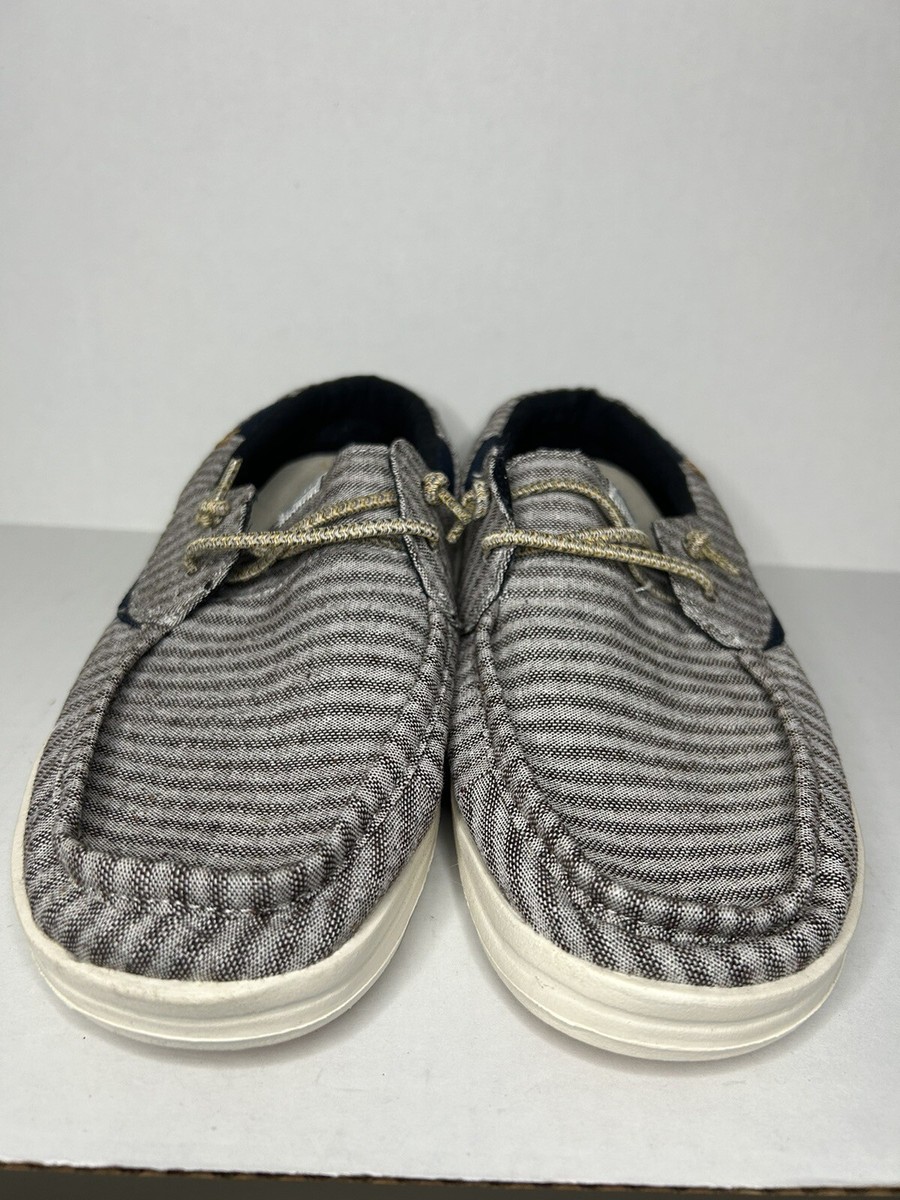 Hey Dude Welsh Mens Grey Slip On Loafer Boat Shoes Size 11 112210000 HeyDude Men main image 4