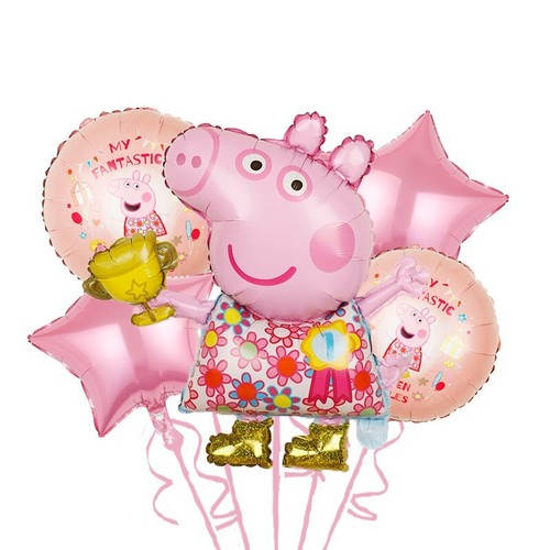 Peppa Pig Foil Balloons Party Suppliers Tableware Kids Birthday Decorations - Picture 17 of 21