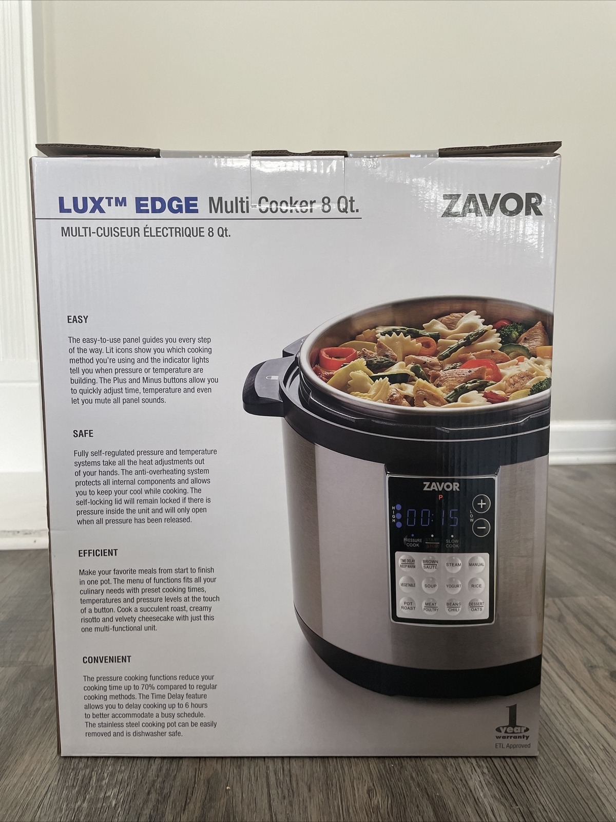 Zavor LUX Edge, 8 Quart Programmable Electric MultiCooker Pressure Cooker, Slo eBay