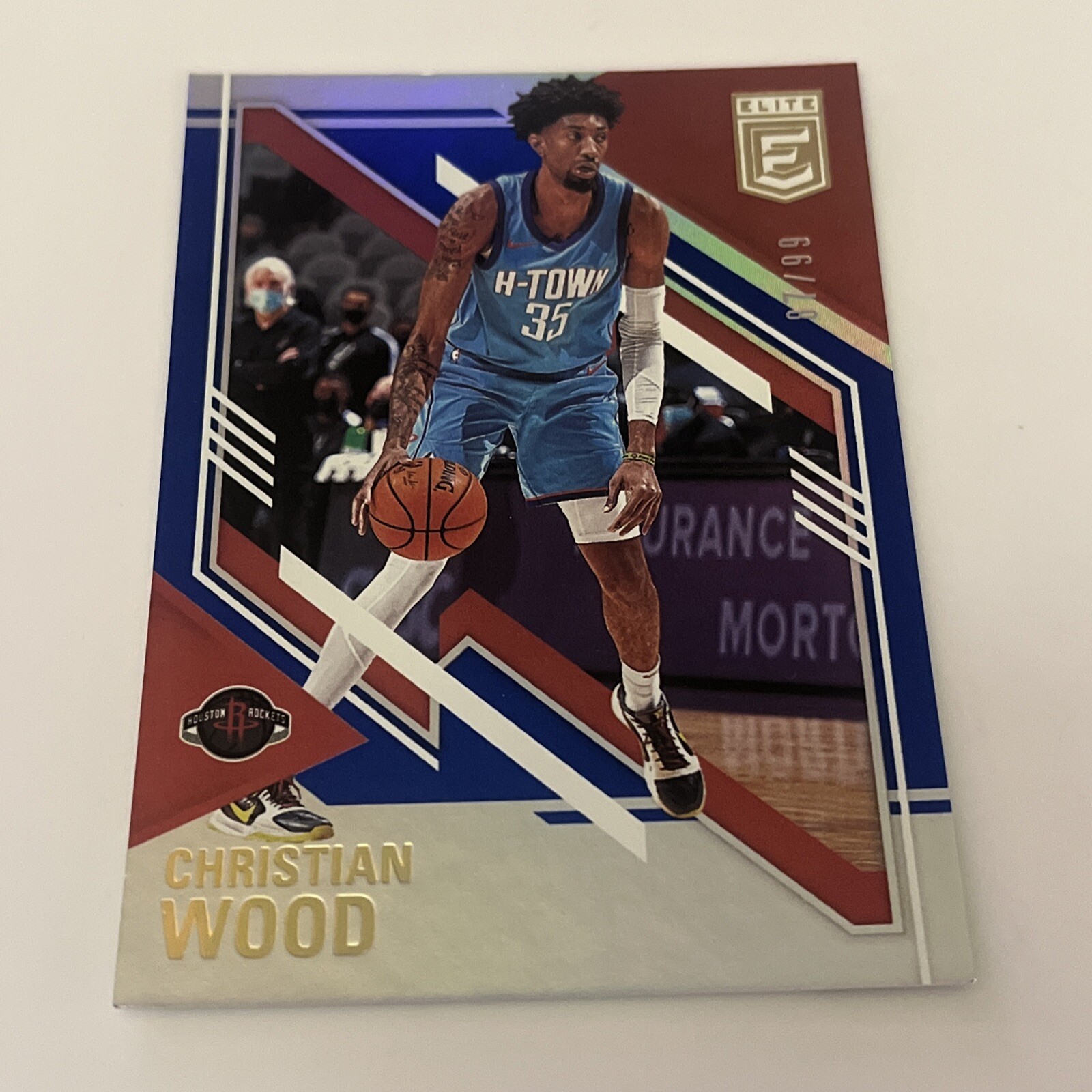 2020-21 Donruss Elite CHRISTIAN WOOD Base BLUE PARALLEL #'d 99 Rockets No. 27