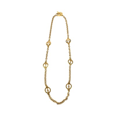 CELINE Halskette mit Musiknotenmotiv Gold Metall