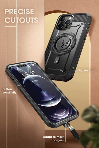 SUPCASE Unicorn Beetle Pro Mag Hülle für iPhone 13 Max (2021 Space Grau  - Bild 8 von 9